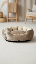 Royal crest velvet pet bed